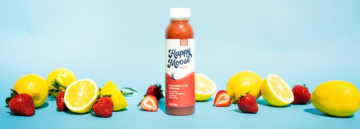 Strawberry Yuzu Lemonade – Happy Moose Juice