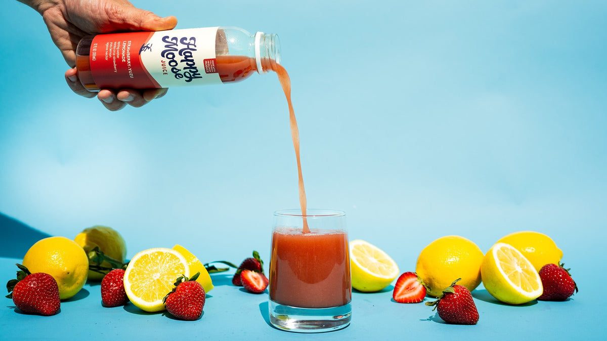 Strawberry Yuzu Lemonade – Happy Moose Juice